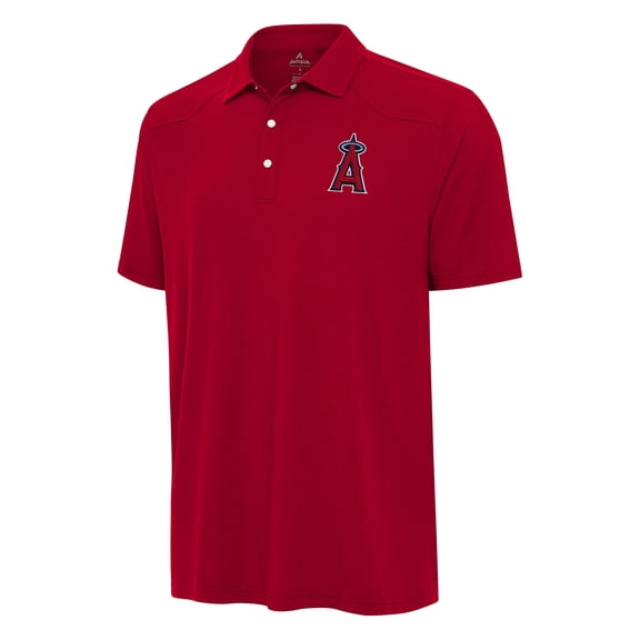 Men's Antigua Red Los Angeles Angels Western Polo