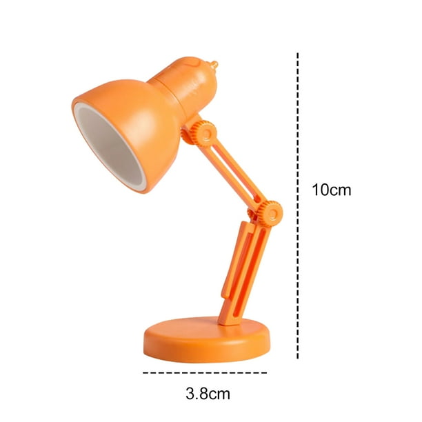 Lámpara de noche LED Lámpara de mesa portátil plegable con clip Regalos de vacaciones (naranja) Hugtrwg Libre de BPA