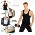 thumbnail image 5 of Mens Compression Tank Top Slimming Body Shaper Vest Shirts Abs Slim Gym, 5 of 6