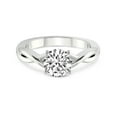 thumbnail image 4 of 1 Carat IGI Certified Round Shape Lab Grown Diamond Engagement Ring | 14K White Gold | Intertwine Bliss Solitaire Lab Diamond Ring | FG-VS1-VS2 Quality Friendly Diamonds, 4 of 6
