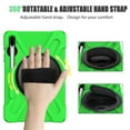 thumbnail image 3 of For Samsung Galaxy Tab S6 Case 10.5 inch SM-T860/T865/T867, 360 Hand Strap, Shoulder Strap, Kickstand, Rugged Drop Protection, Green, 3 of 6