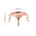 thumbnail image 2 of BRIGHTFUFU 2 Pcs Crystal Sphere Display Stands Metal Rose Gold Decoration Office Workers Living Room Table, 2 of 7