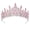 Silver pink diamond, variant on lanema Unique Alloy Rhinestones Crown For Women Hair Decors For Wedding Or Party Wear