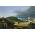 thumbnail image 2 of Marco Gozzi 14x11 Gold Ornate Wood Frame and Double Matted Museum Art Print Titled - Bergamo, 2 of 4