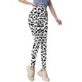 thumbnail image 2 of Gibobby Leggings Afelpados Mujer Casual Comfort Prints Leggings Pantalones yoga Pantalones largos（Blanco， L), 2 of 5