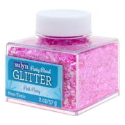 Sulyn Party Blend Glitter for Crafts, Hot Pink, 2 oz