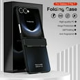 thumbnail image 3 of Decase Case for Samsung Galaxy Z Flip 7, Electroplated Hinge Protection Phone Case, Raised Edge Screen & Camera Protection,Black, 3 of 8