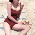 thumbnail image 2 of Nouvelle Année 2022 Maillot de Bain une Pièce pour Femmes, Aguichant Rétro, Uni, Imprimé, à Bandage, Bikini, 2 of 6