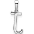 thumbnail image 3 of 14K White Gold Diamond Letter J Initial Pendant(Length 16) - Jbsp, 3 of 5