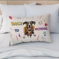 thumbnail image 4 of Back to School Cute Great Dane Quilt Pillowcase Danes Dog Lover Gifts Throw Pillow Cover Bed Home Decor - 13010, 4 of 5