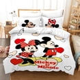 thumbnail image 1 of Black and White Disney Mickey Mouse Bedding Set Couples Minnie Mouse Bed Comforters Cover Set King Duvet Cover with Pillowcase180x210cm 3pcs Gao Jinjia LED, 1 of 2