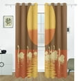 thumbnail image 2 of White Swans Black Out Curtains 84 Inch Length Curtains for Sliding Glass Doors Bedroom Living Room 2 Pack, 2 of 6