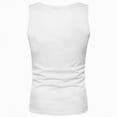 thumbnail image 5 of NOLDARES Mens Workout Tank Tops Cotton Loose Fit Soft Gym Muscle Shirt Sleeveless Classic T Shirts Summer Beach(White,2XL), 5 of 9