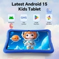 thumbnail image 6 of 10.1 inch Android 15 Kids Tablets 2025,6GB RAM + 64GB ROM,Parent Control Kids Education Children Tablet with WiFi,Kid-Proof Case,Blue, 6 of 12