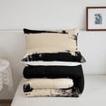thumbnail image 5 of Homewish Cream Abstract Ombre Twin Comforter Sets,Aesthetic Oil Painting Bedding Set,Reversible,2pcs,1 Comforter and 1 Pillowcase, 5 of 7