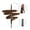 Brunette, variant on Kiss New York Professional Eyebrow Pencil, D-Shape Design for Line & Fill, Dual-Sided Retractable Brow Definer with Spoolie, Silky Smooth Texture, Cruelty-Free (Granite)