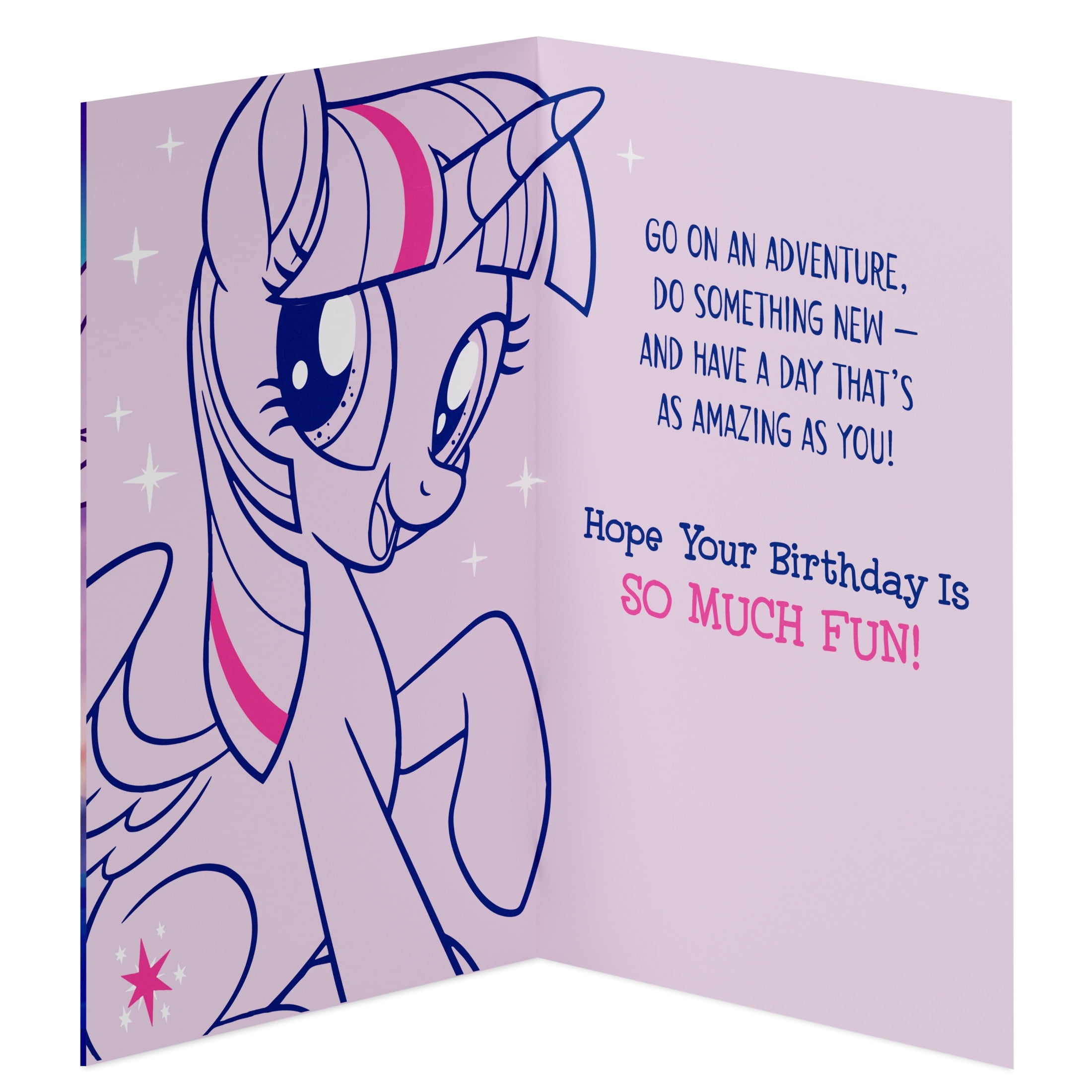 American Greetings My Little Pony Birthday Card for Girls (Twilight Sparkle Flying)
