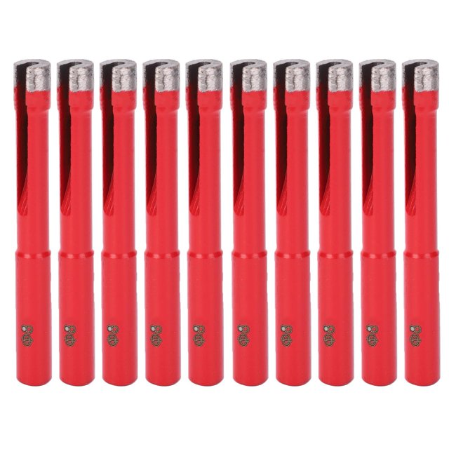 Scie à Trou de Diamant, 10 Pcs Outils de Perceuse à Dents Plates