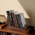thumbnail image 2 of Soporte para discos de vinilo QILICHZ, 3 niveles, madera, 2 of 7
