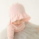 thumbnail image 3 of Baby Hat Bonnet Toddler Girls Fashion Princess Ruffle Muslin Lining Cap Infant Lacy Beanie, 3m 6m 12m, 3 of 5