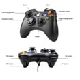 thumbnail image 5 of Xbox 360 Controller, USB PC Game Controller with Enhanced Joystick, Compatible with Microsoft Xbox 360 Slim/PC Windows 10/8/7 (Black), 5 of 5