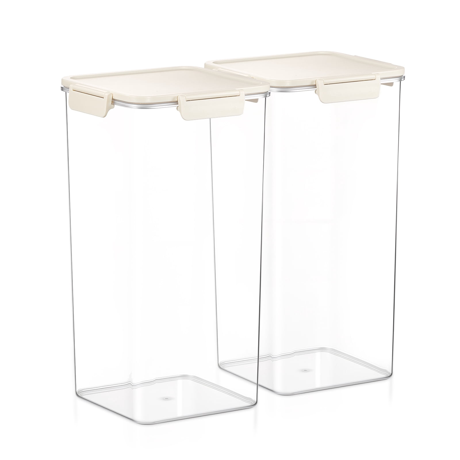 Sorbus 2-Pack Extra Tall Square Airtight Food Storage Containers – Clear Stackable Pantry