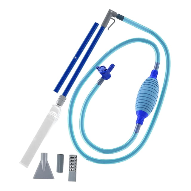 Almencla Aquarium Siphon Vacuum Cleaner Accessories Remove and Change Water Hand Pump