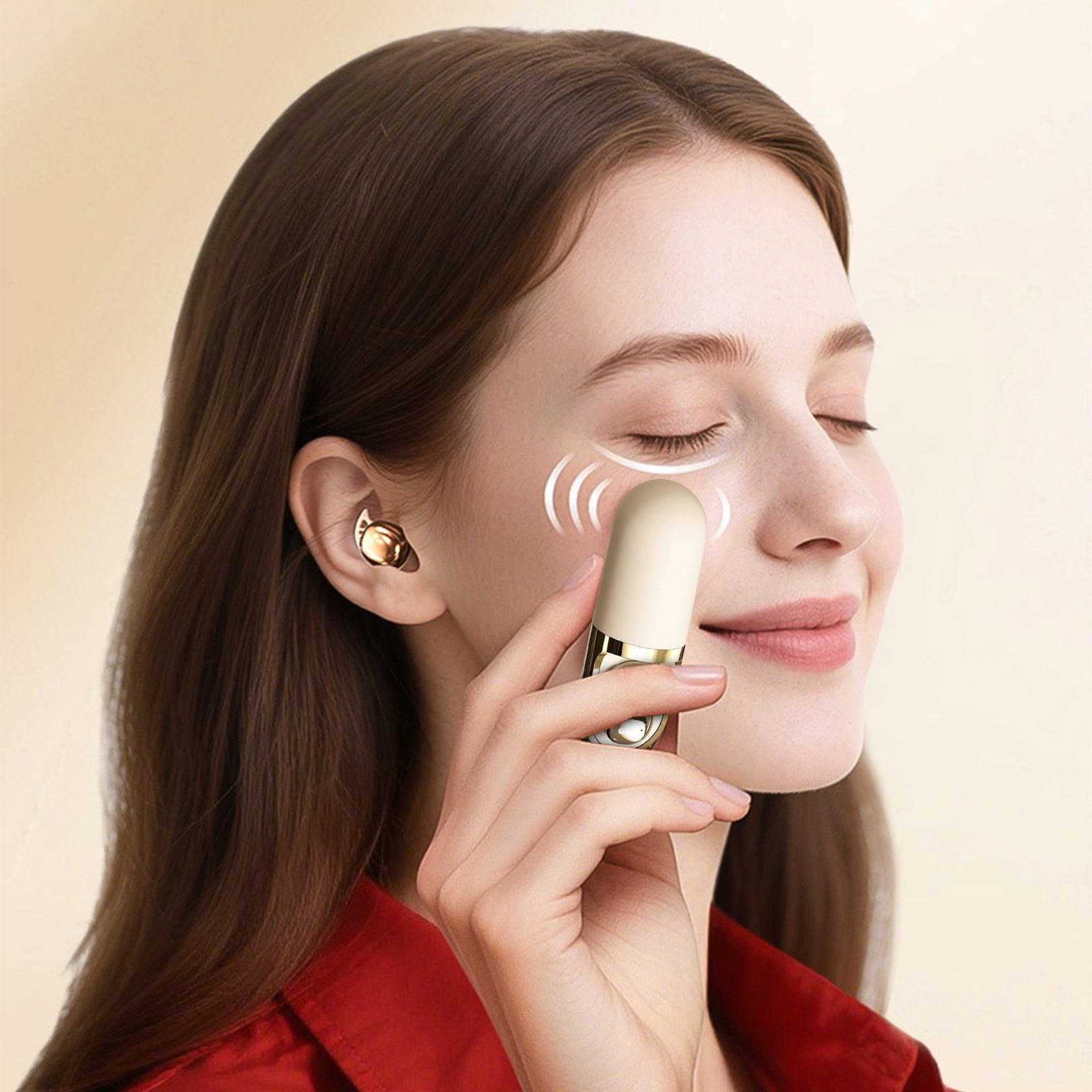 Vibration Massage Bluetooth Earbuds, Invisible Wireless Sleep Headphones for Side Sleepers, Bluetooth 6.0 Sleep Earplugs with Triple-Speed Vibration, Waterproof & Ultra-Light