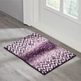 thumbnail image 6 of Better Trends Bath Rug Set 2 Piece Bath Mat Non Slip Micro Polyester Bathroom Floor Set, Shower, Tub, Casablanca Collection – (Purple), 6 of 7
