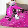 thumbnail image 3 of Monster High Anime Blankets Coral Fleece Plush Print Draculaura Multi-function Warm Throw Blanket for Bed Couch Rug Piece LS, 3 of 6