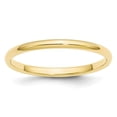 thumbnail image 1 of Solid 10k Yellow Gold 2mm Half Round Wedding Band Size 10.5, 1 of 5