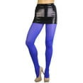 thumbnail image 6 of ToBeInStyle Junior Teenage Girl Young Adult Opaque Nylon Pantyhose - Royal Blue - One Size, 6 of 6