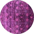 thumbnail image 1 of Ahgly Company Indoor Round Oriental Pink Industrial Area Rugs, 6' Round, 1 of 4