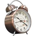 thumbnail image 3 of Reloj despertador clásico con campana, reloj despertador silencioso retro vintage, reloj despertador analógico luminoso para niños y adultos, 3 of 4