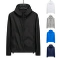 thumbnail image 6 of Men Waterproof Jacket Hooded Sport Coat Unisex Outwear Lightweight Windbreaker, 6 of 11
