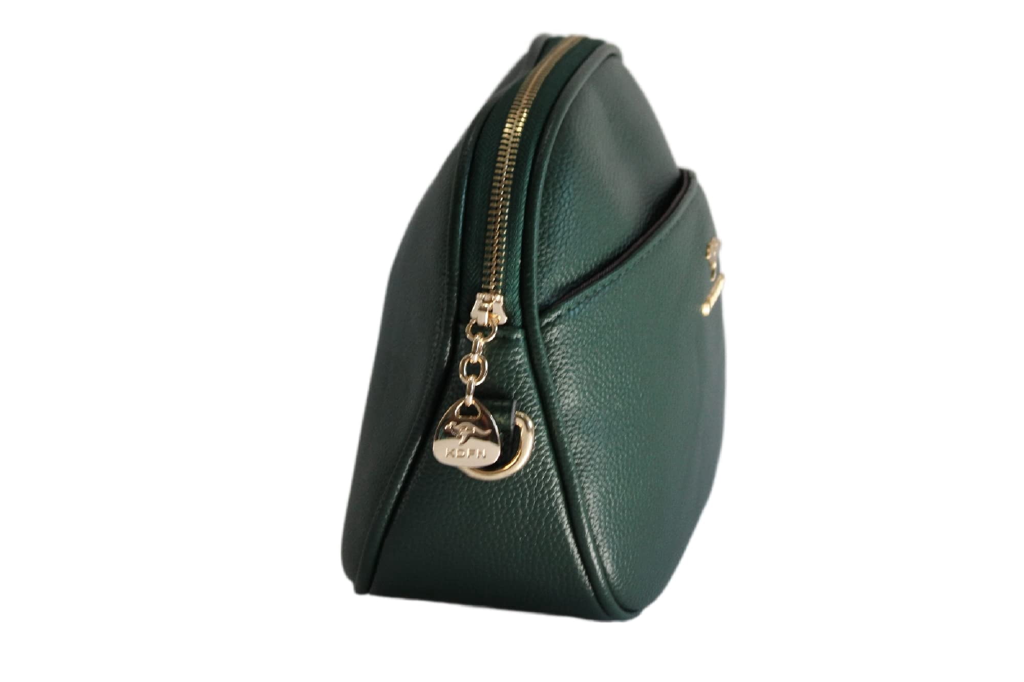 Small Green Faux Leather Crossbody Handbag for Women - Stylish Lightweight Crossbody Messenger Bag - Vegan Leather Durable Shoulder Purse for Fashionable Ladies