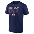 thumbnail image 2 of Men's Navy Colorado Avalanche Best Dad Ever T-Shirt, 2 of 3