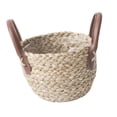 thumbnail image 5 of TISHITA Woven Planter Basket Seagrass Planter Basket Organizer Decorative with Handle Flower Pot for Picnic Indoor Living Room Garden S, 5 of 8