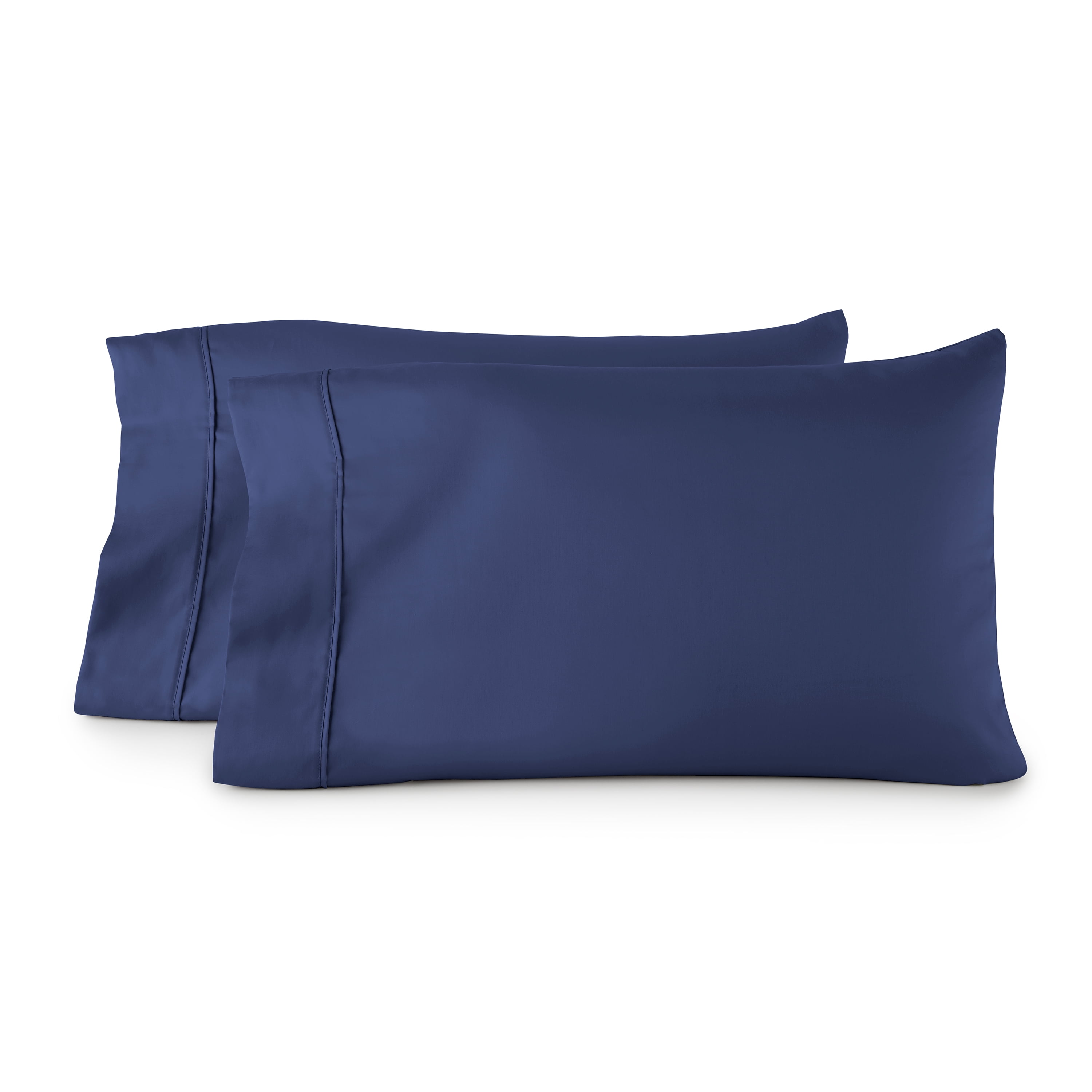Better Homes & Gardens 2-Piece 300 Thread Count Blue Cove Cotton Sateen Pillowcase Set, Standard/Queen