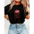 thumbnail image 1 of Camiseta de cuello redondo con estampado de Cupido de San Valentín - Camiseta informal de manga corta para mujer, lavable a máquina, ideal para primavera y verano. Ideal para adultos, hombres, mujeres, 1 of 6