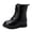 b69-Black, variant on KPOPLK Girls Ankle Boots Fall Chunky Heel with Classic Lace Up Buckle Straps Dress Booties for Little Kids/Big Kids(12.5,Black)