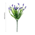 thumbnail image 3 of Artificial Calla Lily Faux Silk Flowers With Green Leaves Plastic Stem Realistic Bouquet For Home Wedding Vase Centerpiece,Purple, 3 of 6