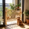 thumbnail image 6 of Dreisshy Dog Gate Indoor - Adjustable Dog Door, 14" Tall Small Pet Gate, Pressure Mounted for Doorways, Yellow, 6 of 6