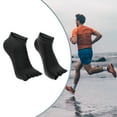 thumbnail image 6 of Unique Bargains 4 Pairs Half Finger Five Toe Socks Unisex Non Slip Daily Fit Finger Socks Black, 6 of 7