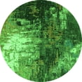 thumbnail image 1 of Ahgly Company Indoor Round Oriental Green Industrial Area Rugs, 8' Round, 1 of 4