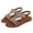 Bronze, variant on Womens Orthopedic Sandals Arch Support Summer Flat Sandals Breathable Slip on Non Slip Hiking Shoes Beach 2026 New Orthopedic Shoes (Red)