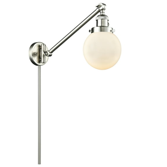 Innovations Lighting 237-6 Beacon Beacon 1 Light 6" Wide Wall Sconce / Pendant - White