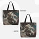 thumbnail image 2 of Easygdp Astronaut Polar Bear Roar Bolsa Tote para Mujer, Bolso de Hombro para Trabajo, Playa, Viajes, Compras y Supermercado, 2 of 7