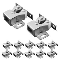 Soimiss 15Pcs Silver Double Roller Ball Catch Cabinet Door Hardware Spring Latch
