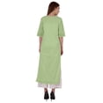 thumbnail image 4 of Bimba Kurti Longue Droite pour Femmes, Tunique à Manches Longues Imprimée, Haut Décontracté d'Été, Kurta Formelle, 4 of 7